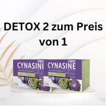 2 zum Preis von 1! Zur Reinigung des Körpers und Entfernung von Giftstoffen - CYNASINE DETOX